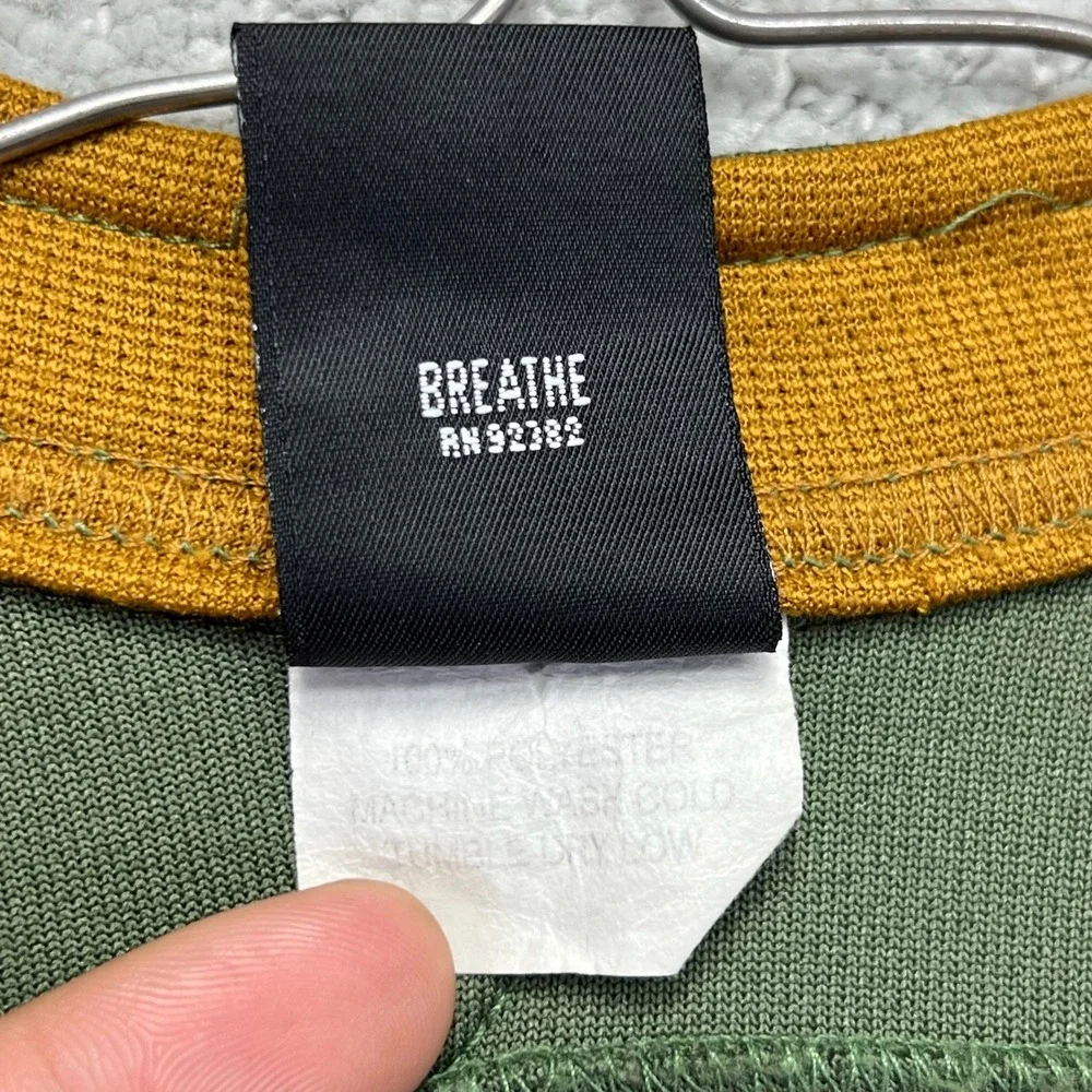 Prana Breathe Shirt Mens XL Green‎ Pullover Quarter Zip Long Sleeve Performance
